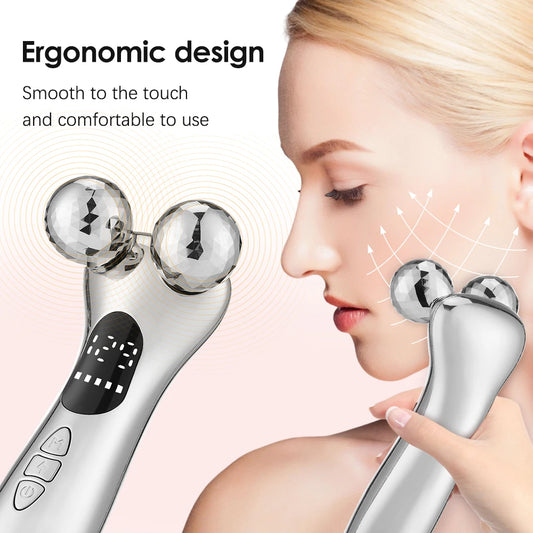 EMS Microcurrent Pulse Neck Face 4D Roller