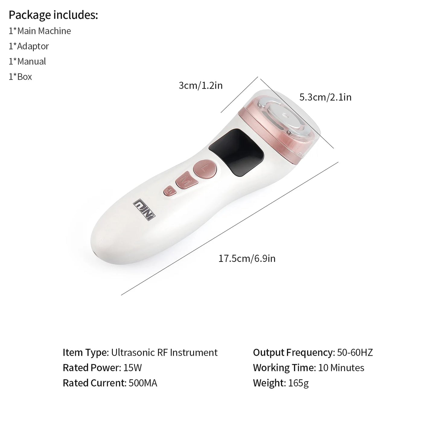 Mini HIFU Machine - Ultrasonic RF Face Lifting & Skin Tightening Device
