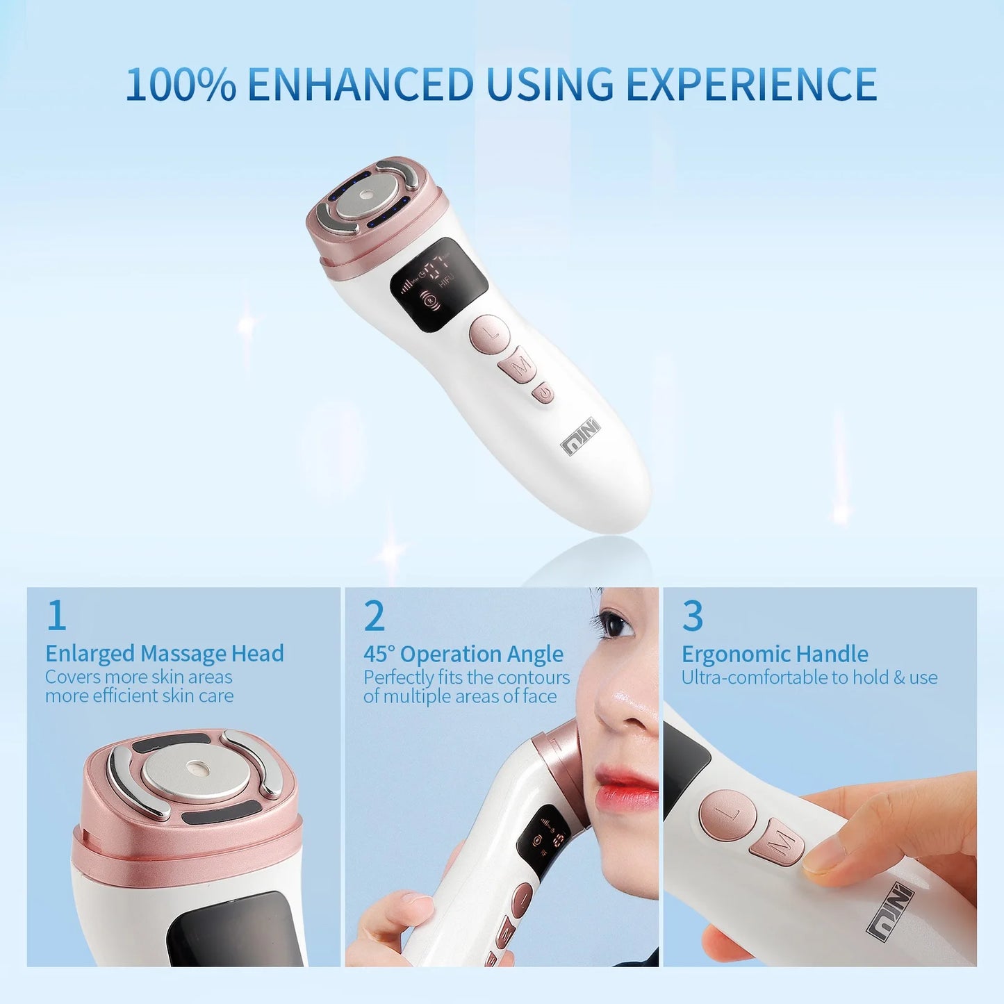Mini HIFU Machine - Ultrasonic RF Face Lifting & Skin Tightening Device