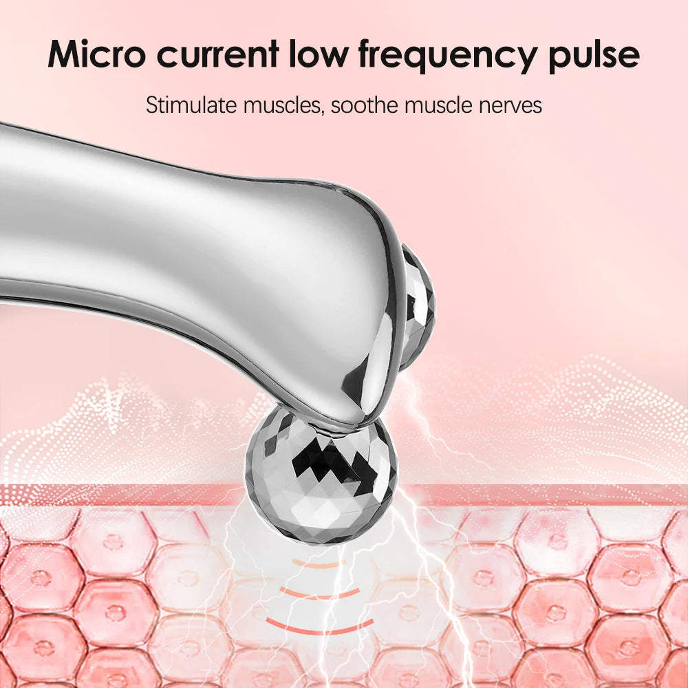 EMS Microcurrent Pulse Neck Face 4D Roller