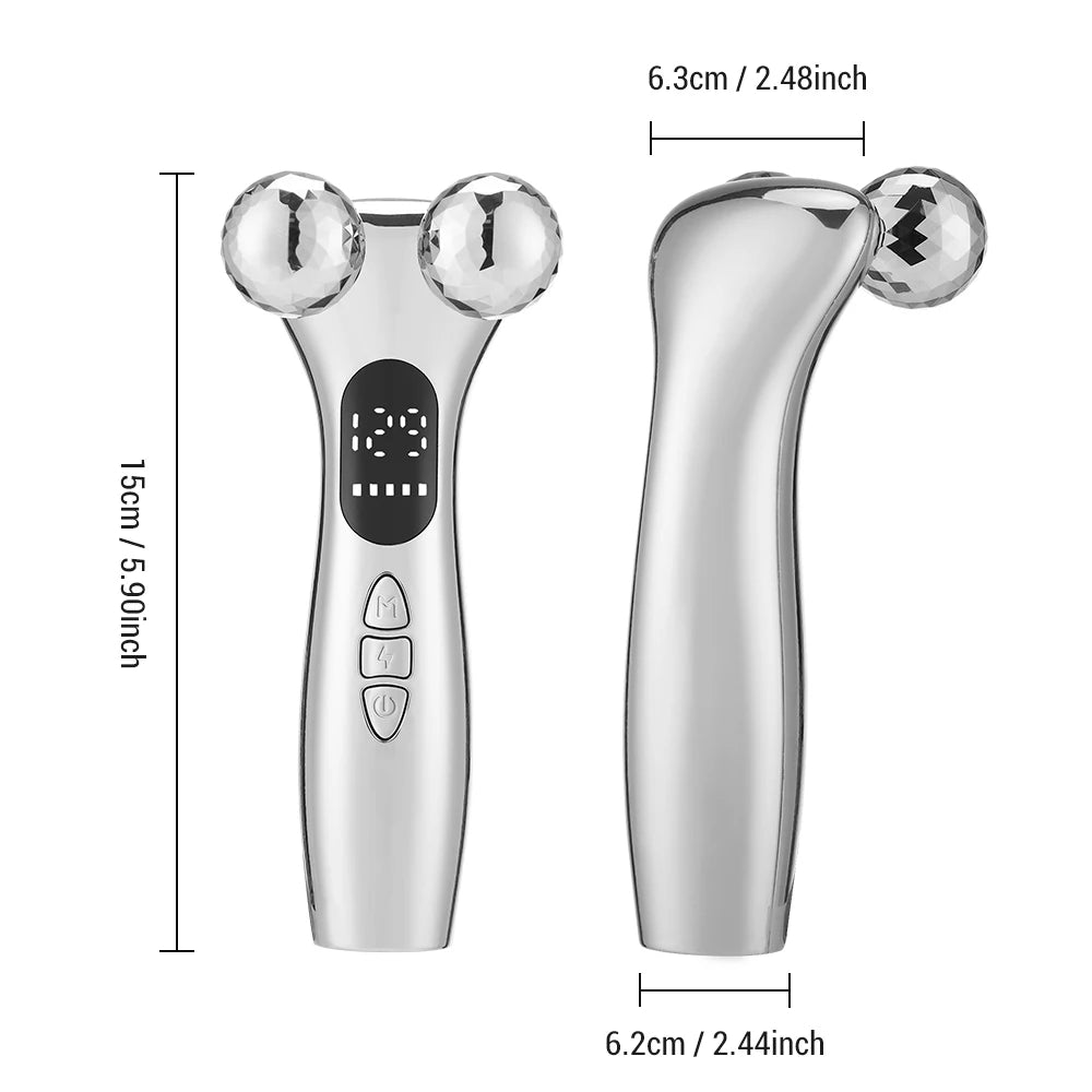 EMS Microcurrent Pulse Neck Face 4D Roller