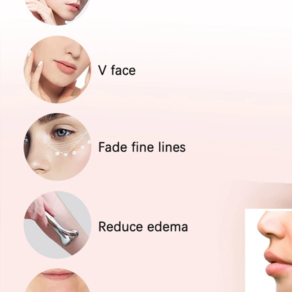 EMS Microcurrent Pulse Neck Face 4D Roller