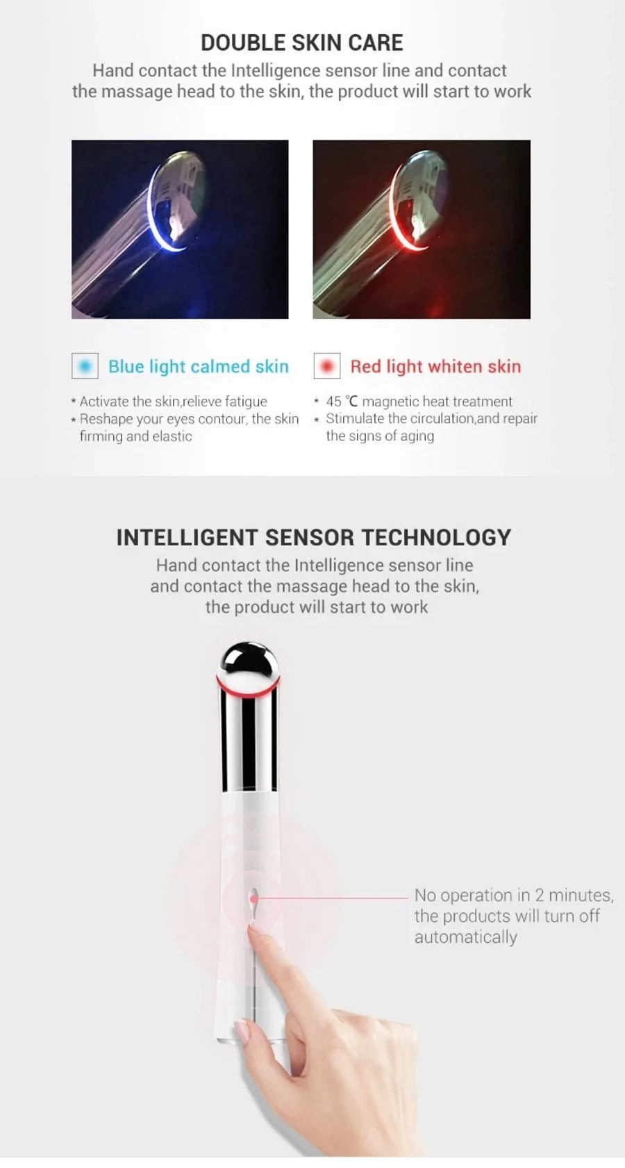 Wireless Ultrasonic Eye Lift Device - Anti-Wrinkle & Dark Circles