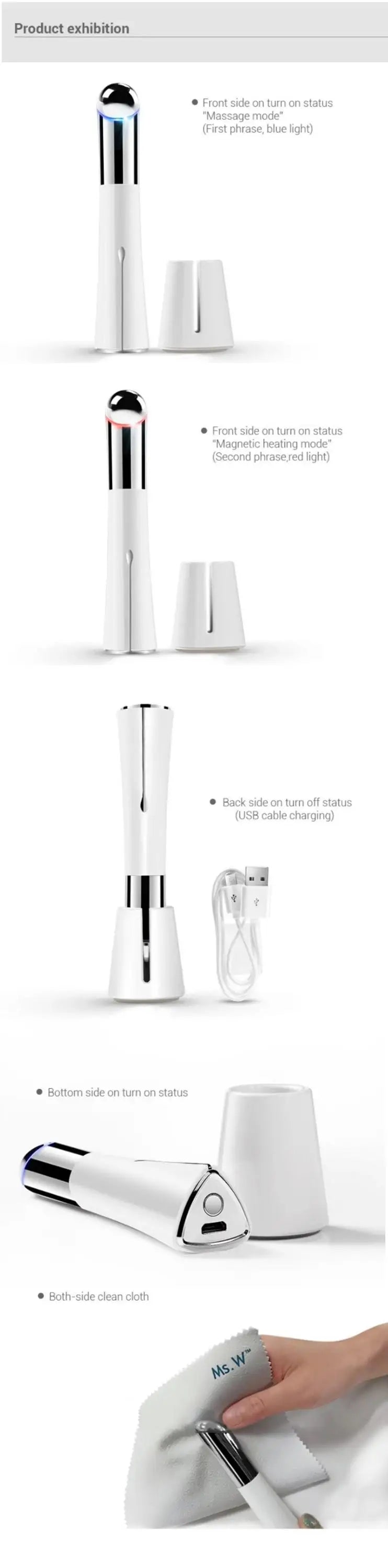 Wireless Ultrasonic Eye Lift Device - Anti-Wrinkle & Dark Circles