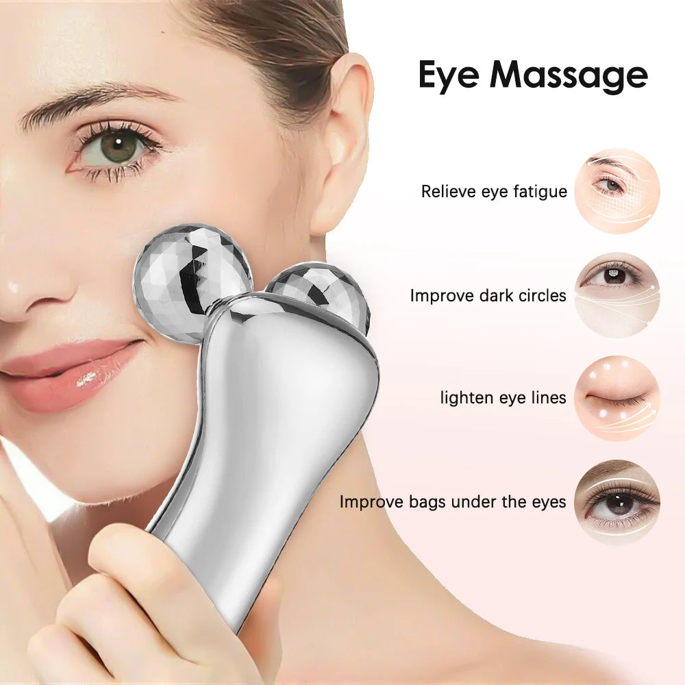 EMS Microcurrent Pulse Neck Face 4D Roller