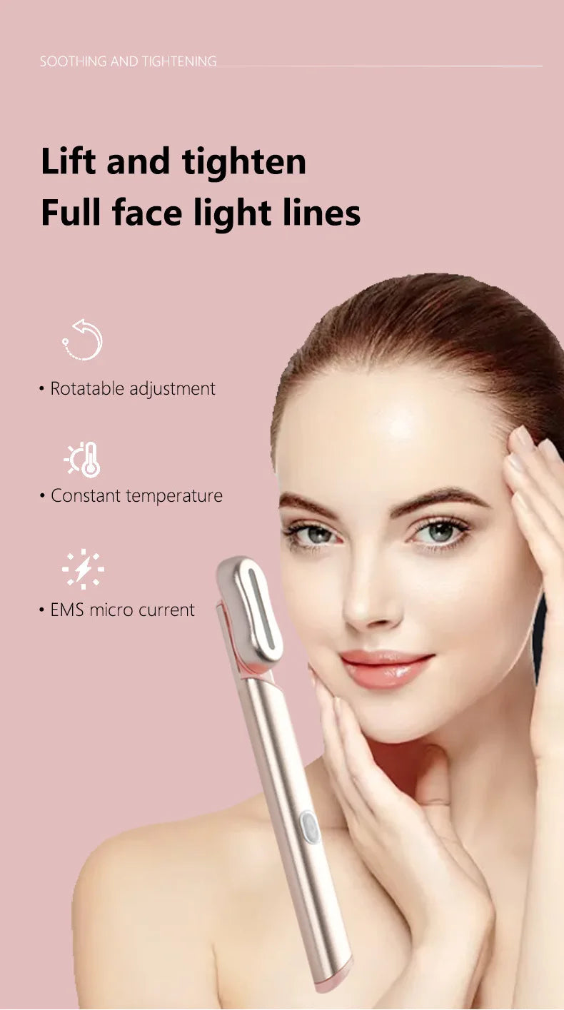 EMS Heated Eye Massager Pen - Erase Eye Bags & Dark Circles